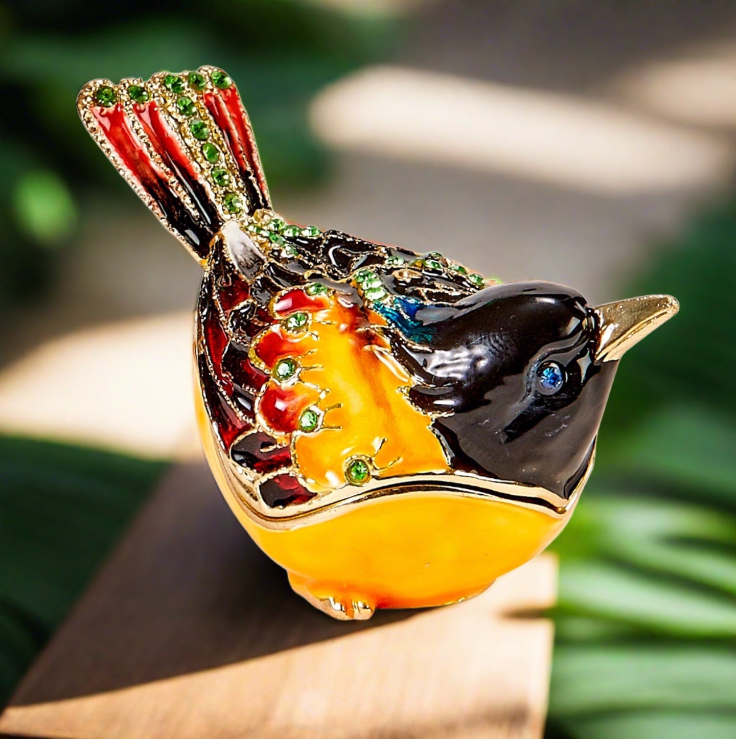 kubla crafts bejeweled oriole box