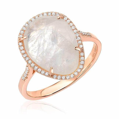 liven co. organic shape rainbow moonstone and diamond ring-rose gold