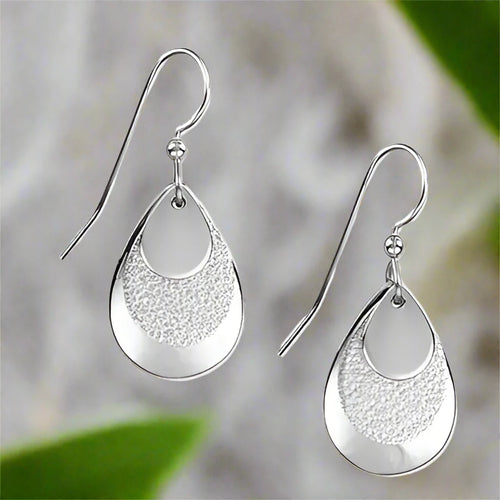 silver forest earrings- ne-0496