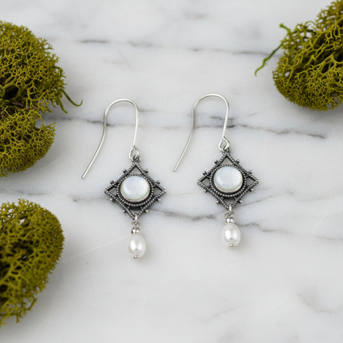 silver forest earrings pp-8891d