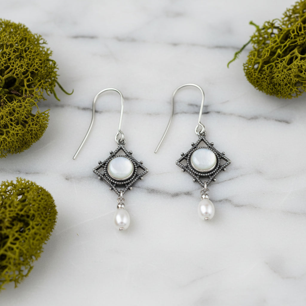silver forest earrings pp-8891d
