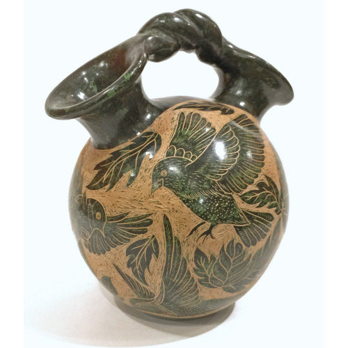 Mundo Handmade Pottery Pledge Pot - Birds