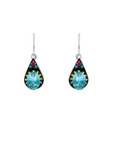 firefly jewelry crystal drop earrings-multicolor