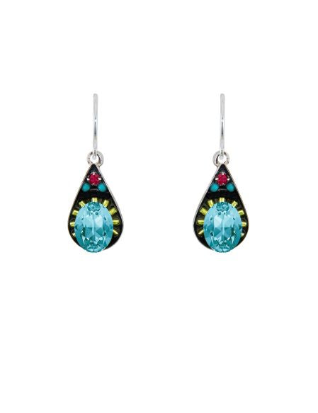 firefly jewelry crystal drop earrings-multicolor