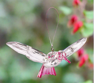 Ganz Crystal Expressions Small Colorful Hummingbird- Pink