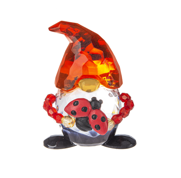 Ganz Crystal Expressions Flutter Friends Gnome Figurine- Ladybug