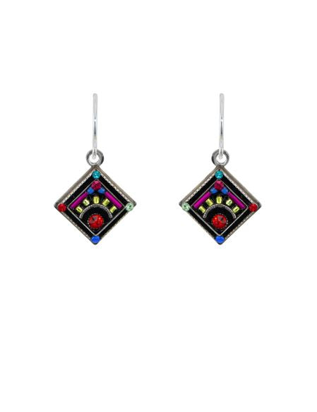 firefly jewelry sunrise diamond earrings- multicolor