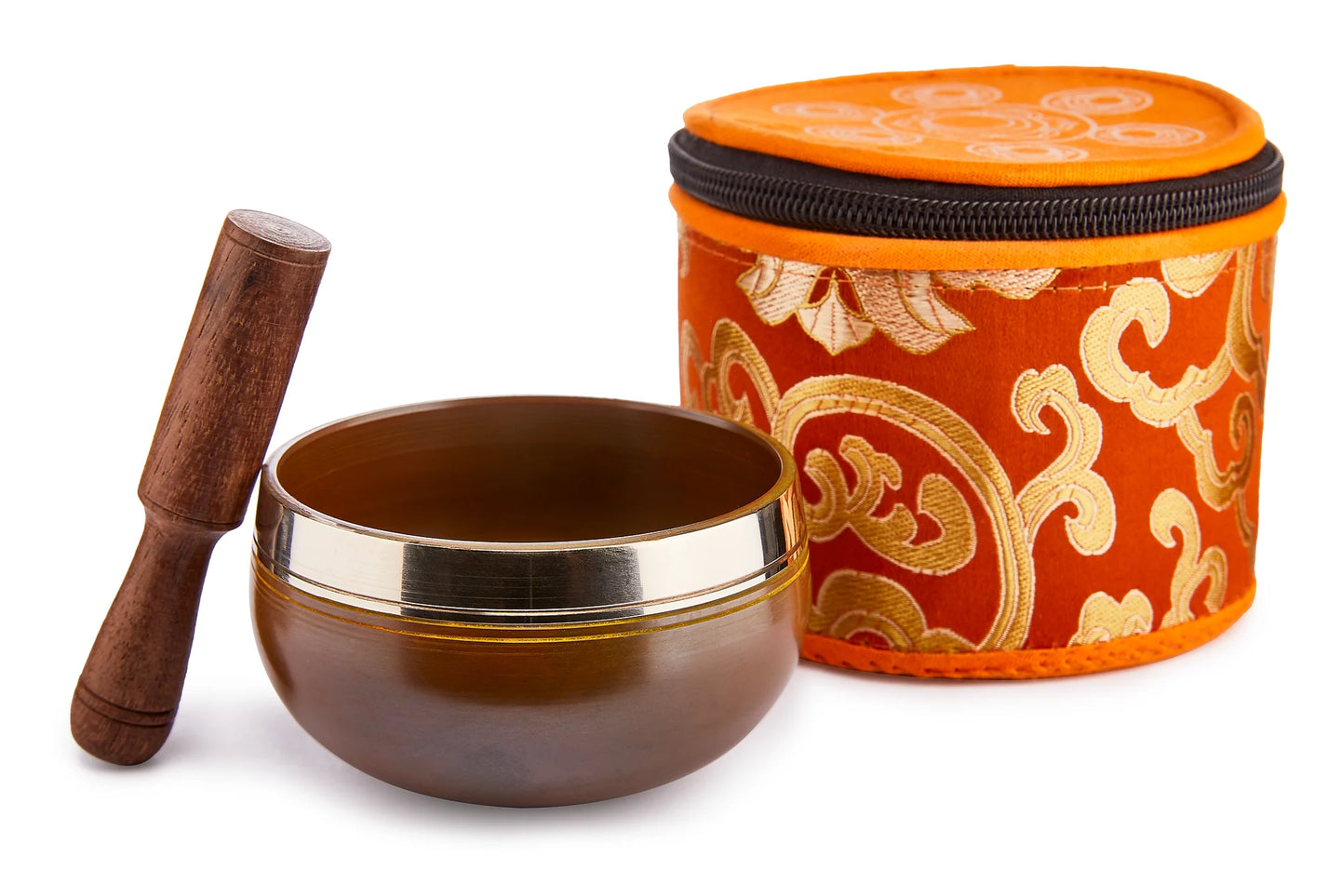 Chakra Silk Case Singing Bowls- Sacral Chakra