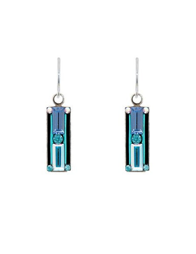 firefly jewelry architectural medium rectangle earring-ice