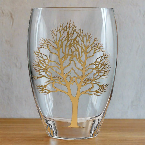 badash crystal gold tree of life european mouth blown 12