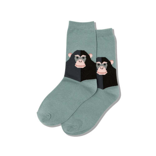 hotsox kid's monkey crew socks