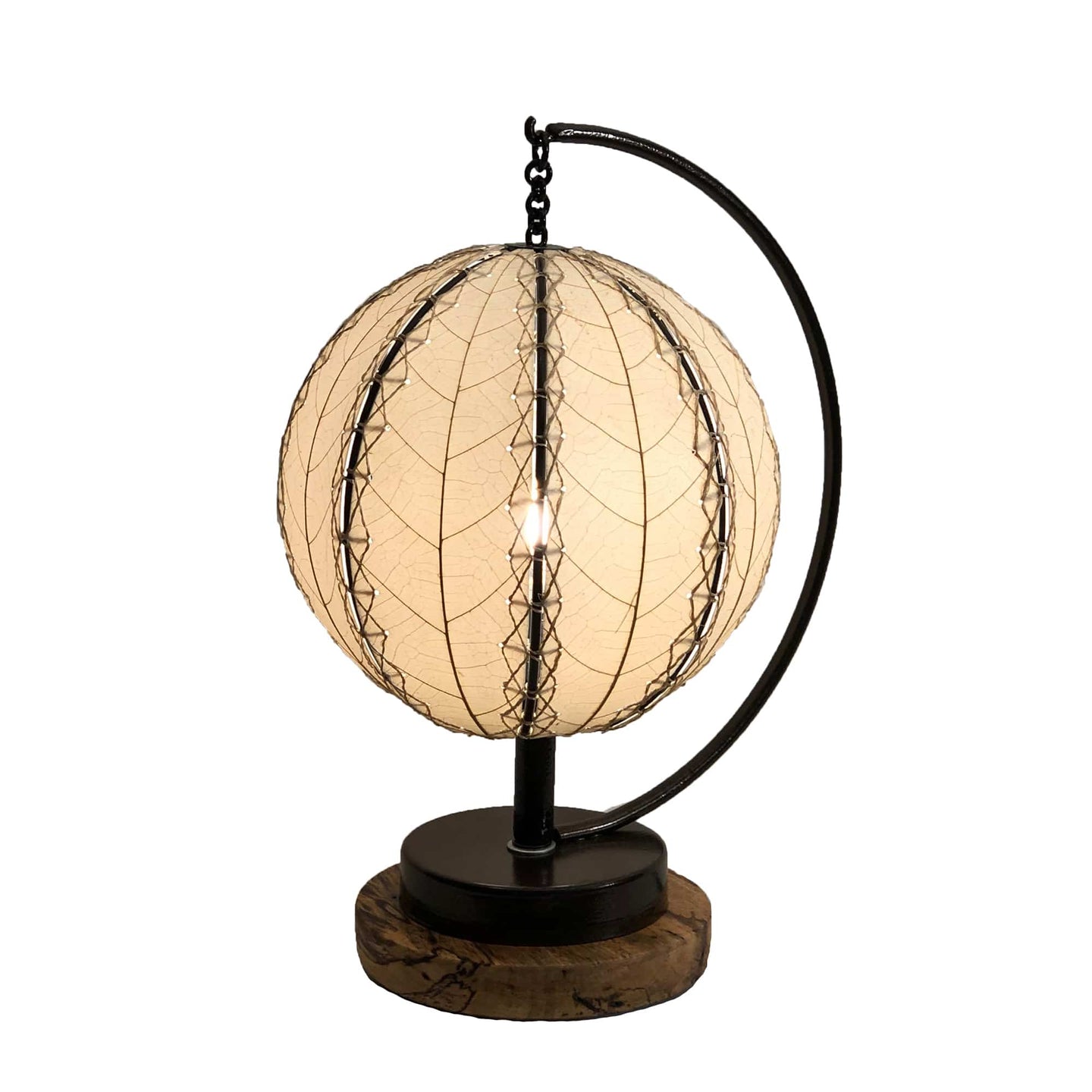 eangee home design pendulum orb table lamp - natural