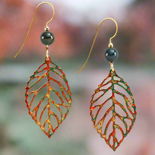 silver forest earrings- ne-0677