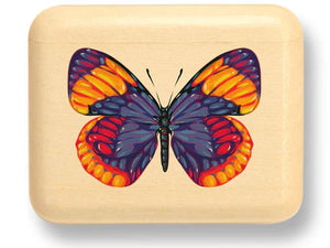 heartwood creations 2" flat narrow aspen box- bright butterfly