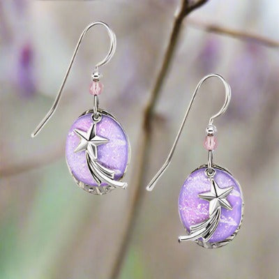 silver forest earrings- e-8996a