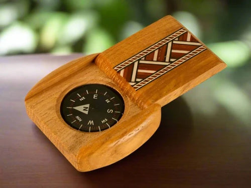 heartwood creations teak compass box