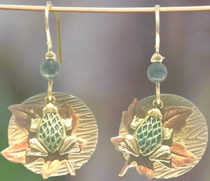 silver forest earrings- ne-1828