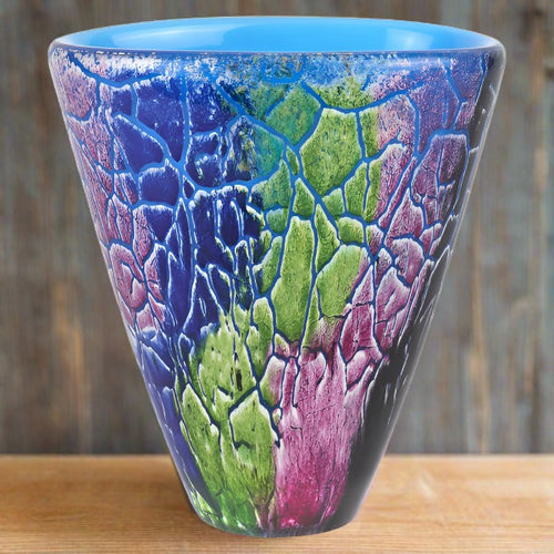 badash crystal cool firestorm murano style art glass 8