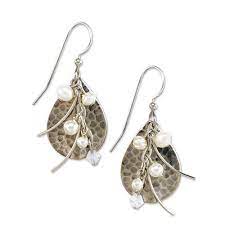silver forest earrings ne-0912