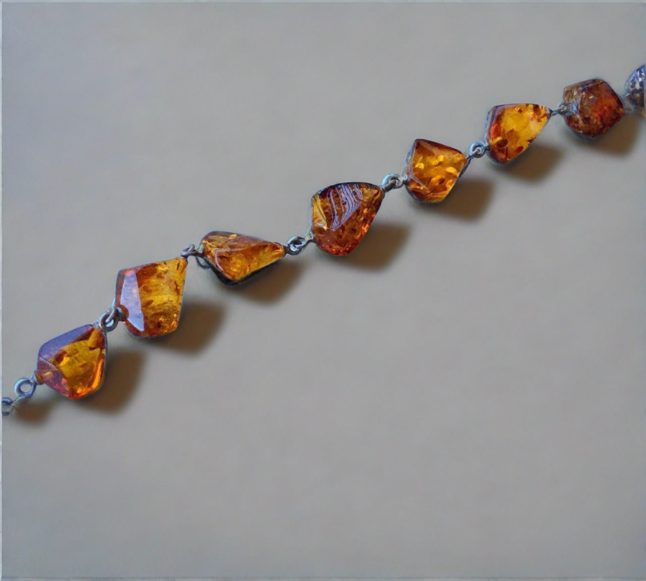 chunky baltic amber bracelet