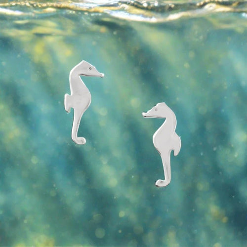 Tomas Seahorse Silhouette Studs