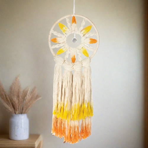 dzi handmade solar rays dream catcher