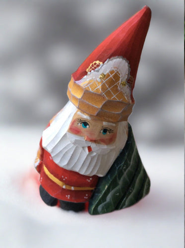 russian wood carved santa