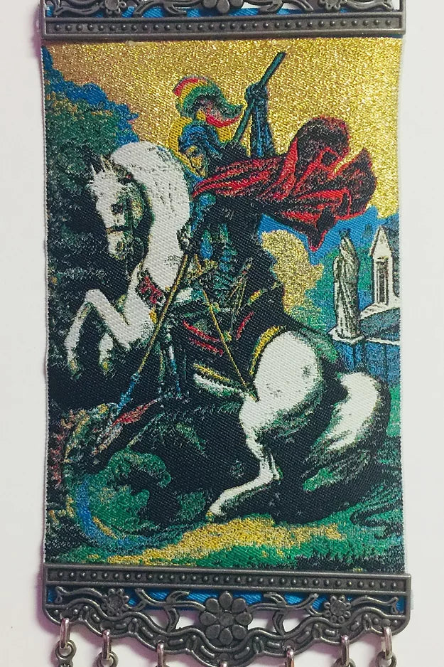la nazar saint george icon tapestry- medium