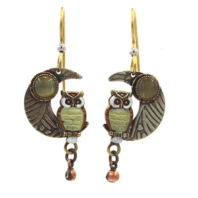 silver forest earrings- ne-0468