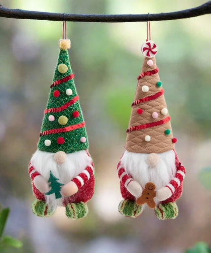 kurt s. adler elves with tree or gingerbread ornament