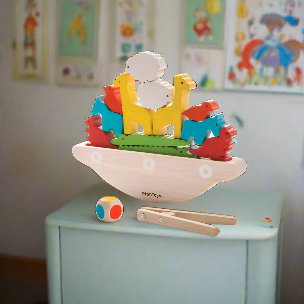 plan toys balancing boat