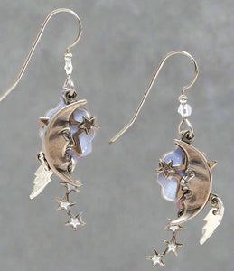 silver forest earrings e-8937