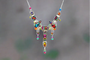 firefly milano with drops necklace in multi color