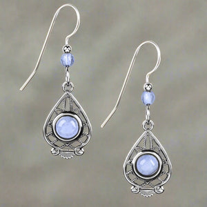 silver forest earrings e-7360