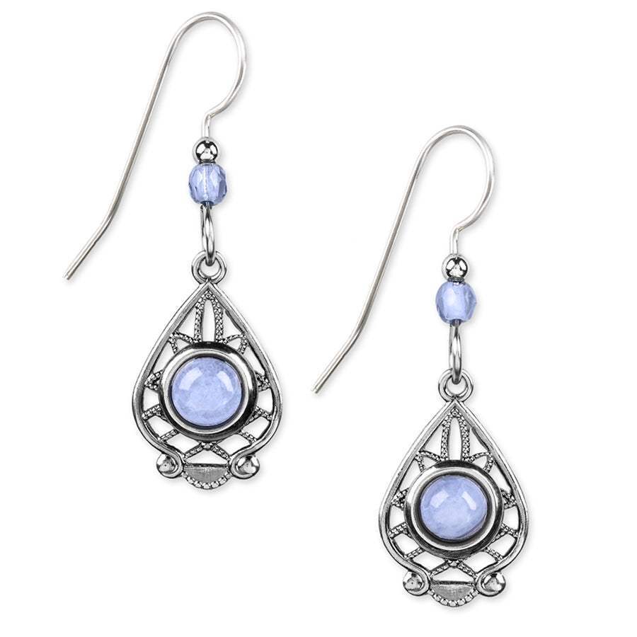 silver forest earrings e-7360