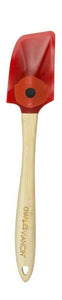 charles viancin poppy design silicone spatula with hardwood handle