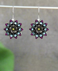 firefly jewelry botanical flower earring- e44-mc