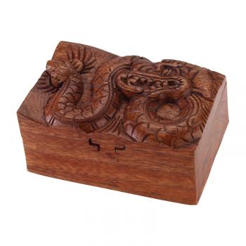 Wooden Dragon Puzzle  Box