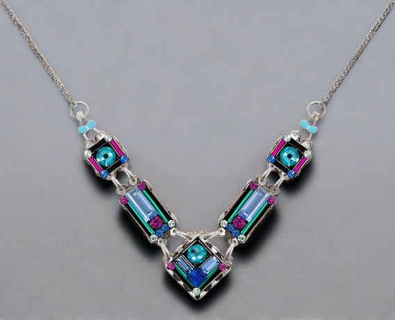 firefly jewelry architectural small necklace-light turquoise