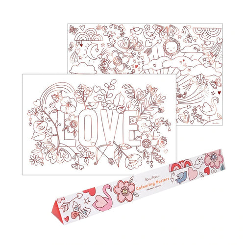 meri meri valentine coloring posters