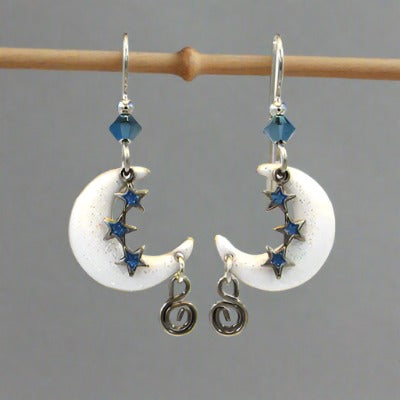 silver forest earrings- e-9762