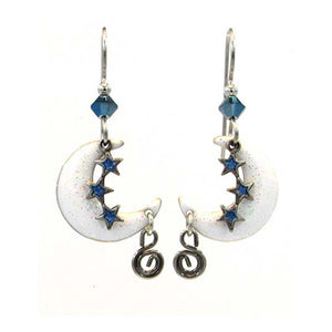 silver forest earrings- e-9762