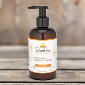 lil' naked bee orange popsicle cheeks to cheeks face & body lotion - 8 oz.