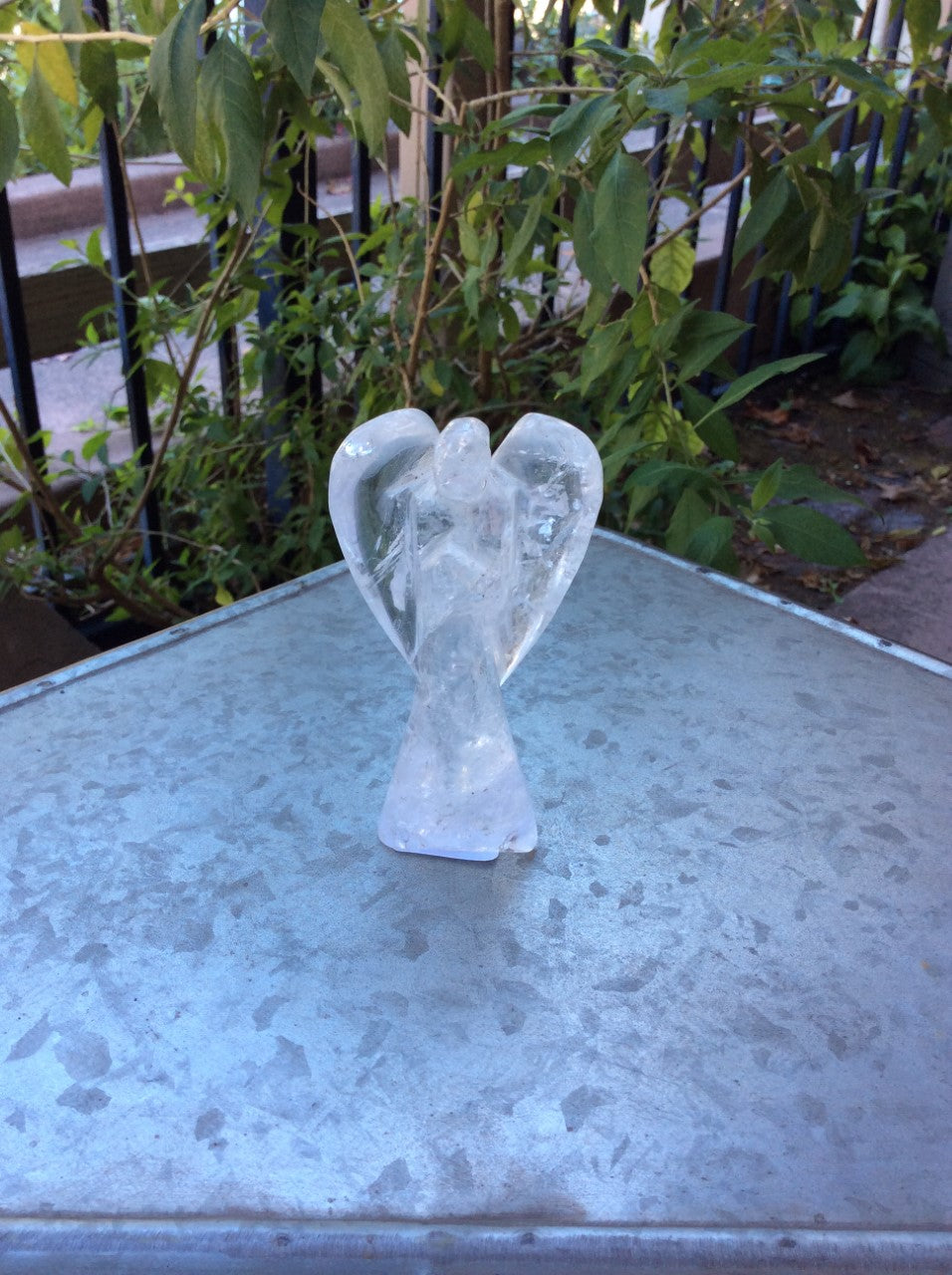 hand carved quartz angel