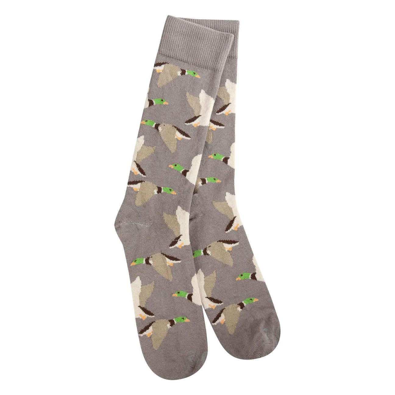 crescent sock company men's mallard duck transit crew socks
