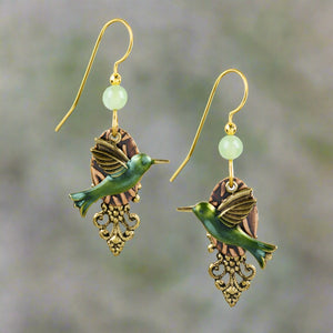 silver forest earrings e-6801