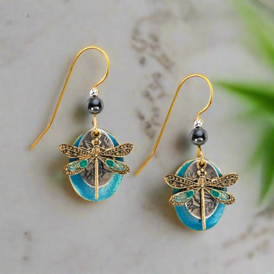 silver forest earrings- e-9266