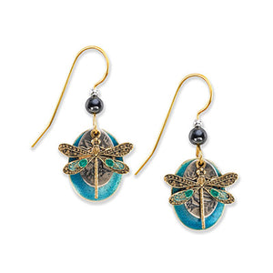silver forest earrings- e-9266