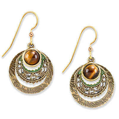 silver forest earrings e-9957