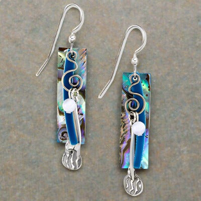 silver forest earrings ne-0247